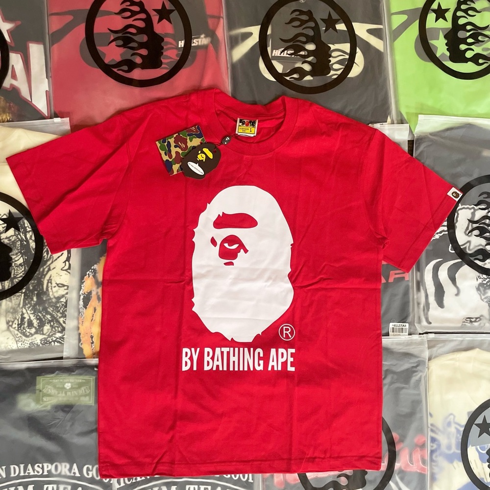 Red Bape Ape Head Tee